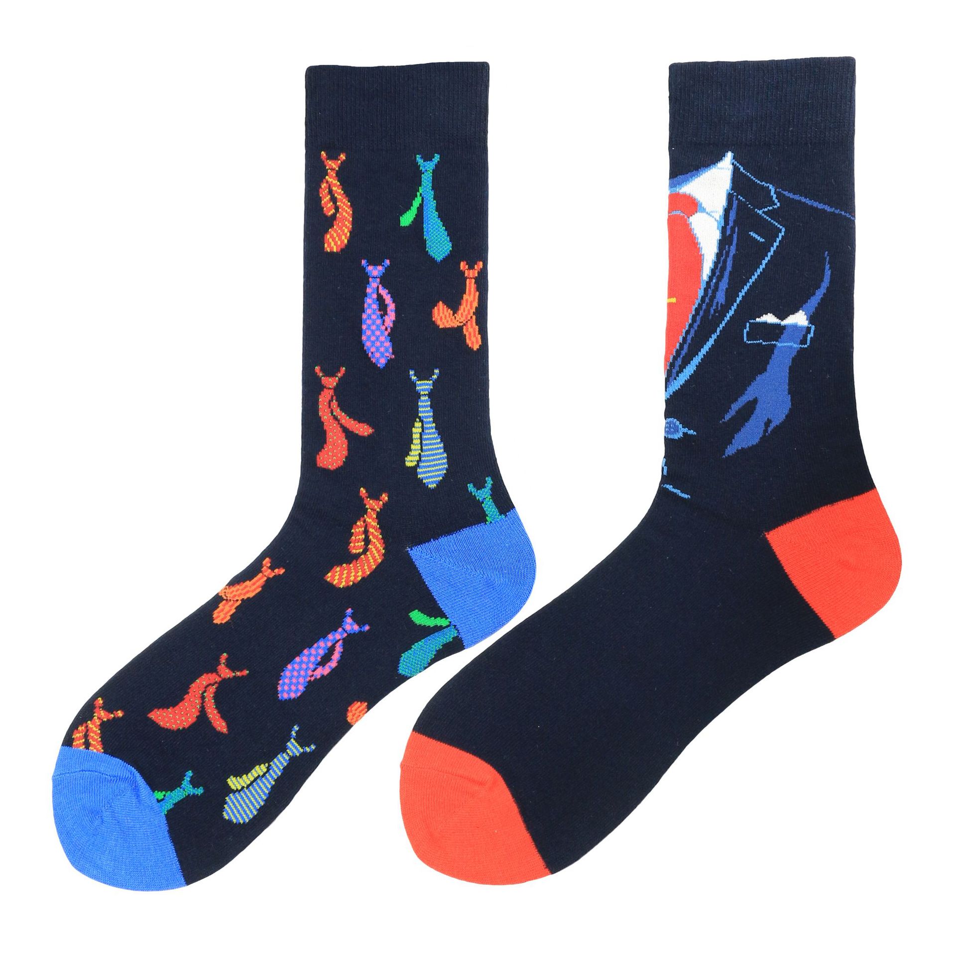 Creative Colorful Socks Fashion Men Women Socks Crew Male Sock Wholesale AB Sock Mismatched Socks